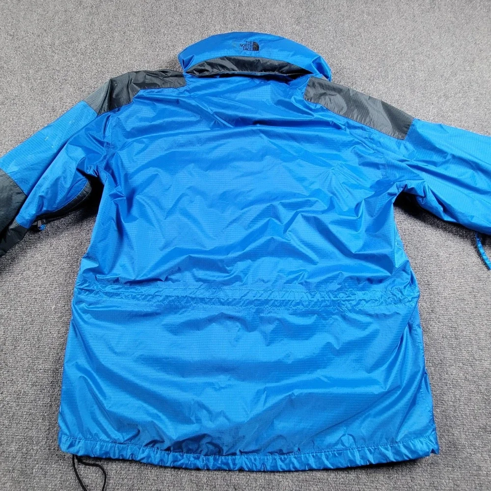 North Face Jacket Mens Large Blue‎ Hooded Waterproof Windbreaker Outdoor Coat